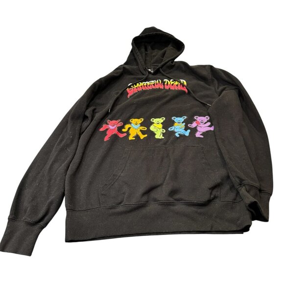 Grateful Dead Dancing Bears Black Hoodie – Size Large - Picture 1 of 4